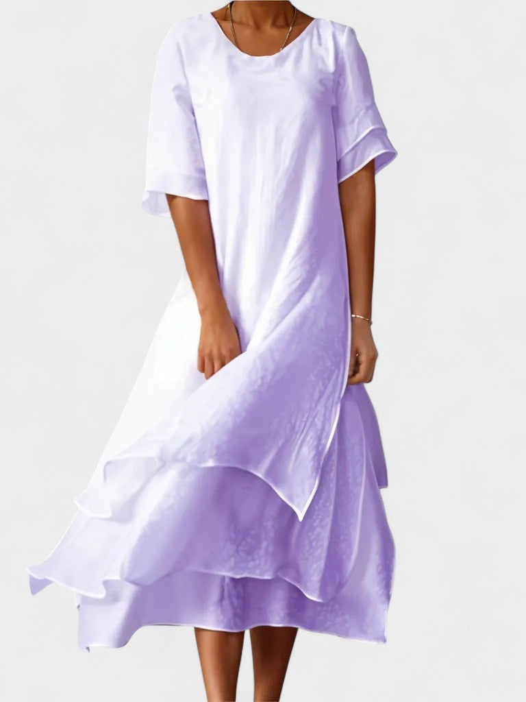 Eloise - Stylish Layered Midi Dress