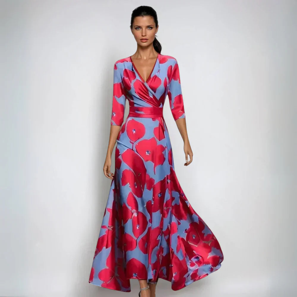 Julia™ | Floral Wrap Maxi Dress