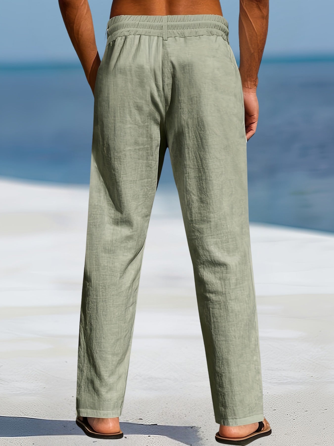 John | Casual Linen Elastic Pant