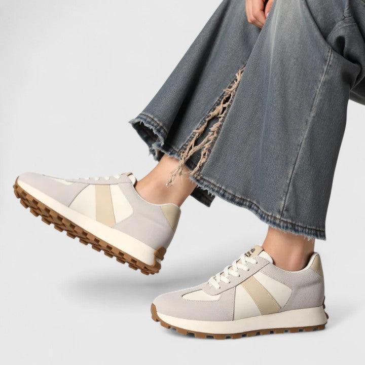 Gracelyn | Retro Suede Panel Sneakers