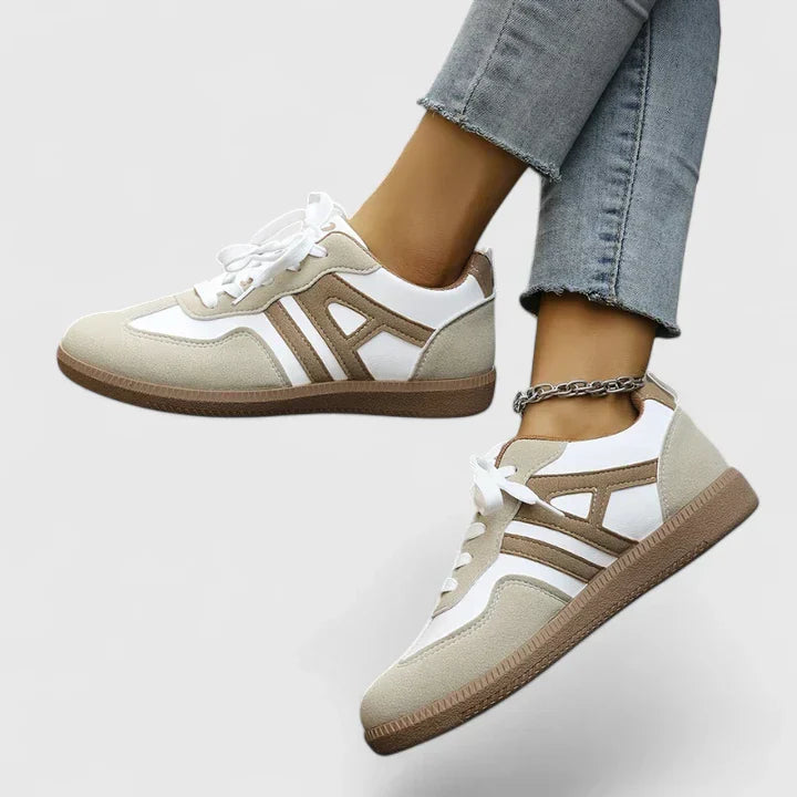 Delyziah | Retro Casual Lace-Up Sneakers