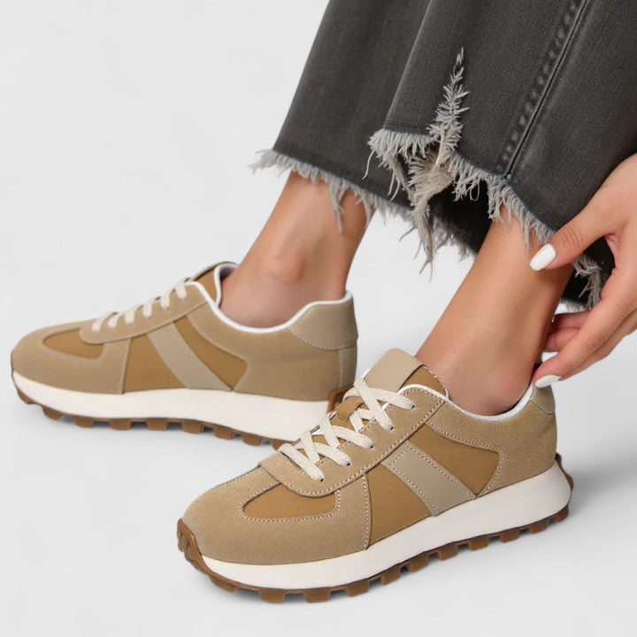 Gracelyn | Retro Suede Panel Sneakers