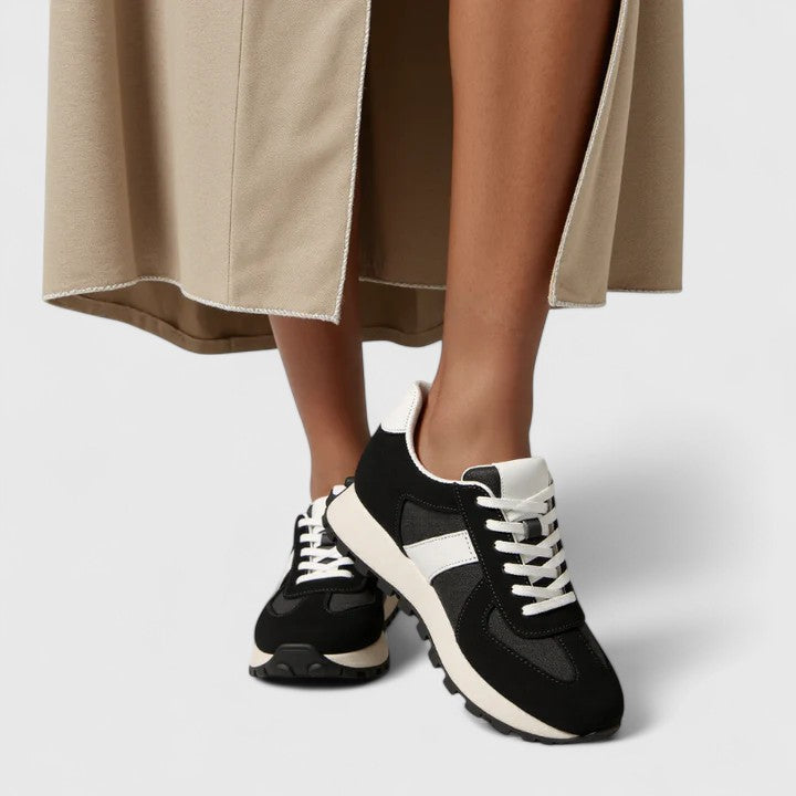 Gracelyn | Retro Suede Panel Sneakers