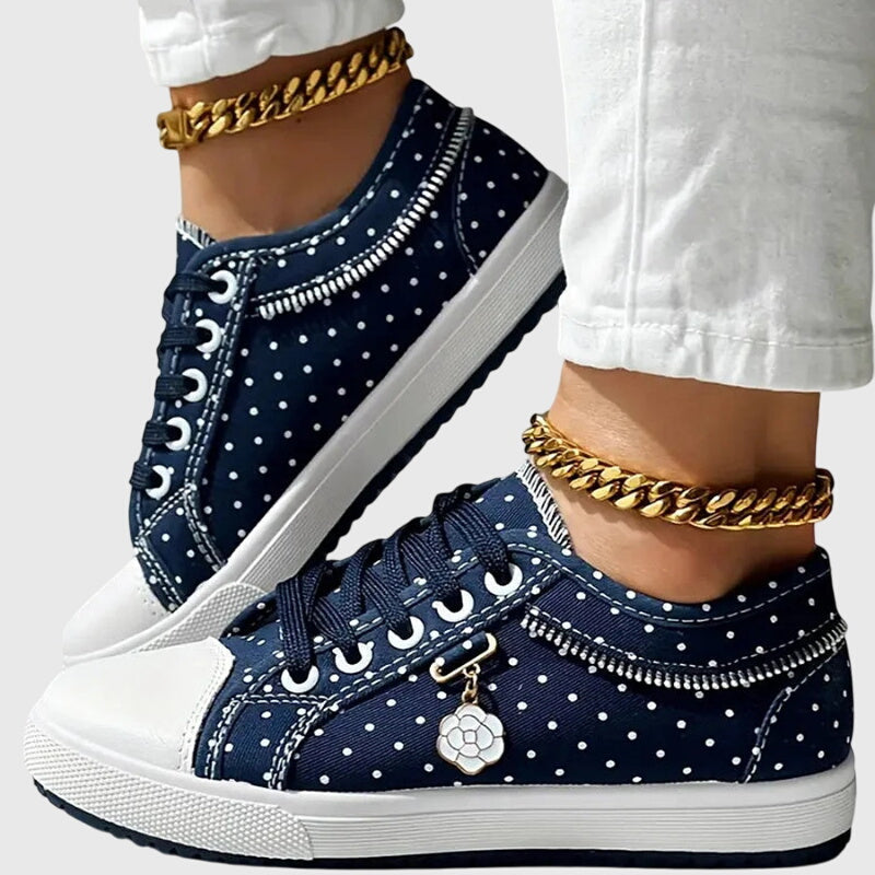 Elena | Floral Mesh Casual Sneakers