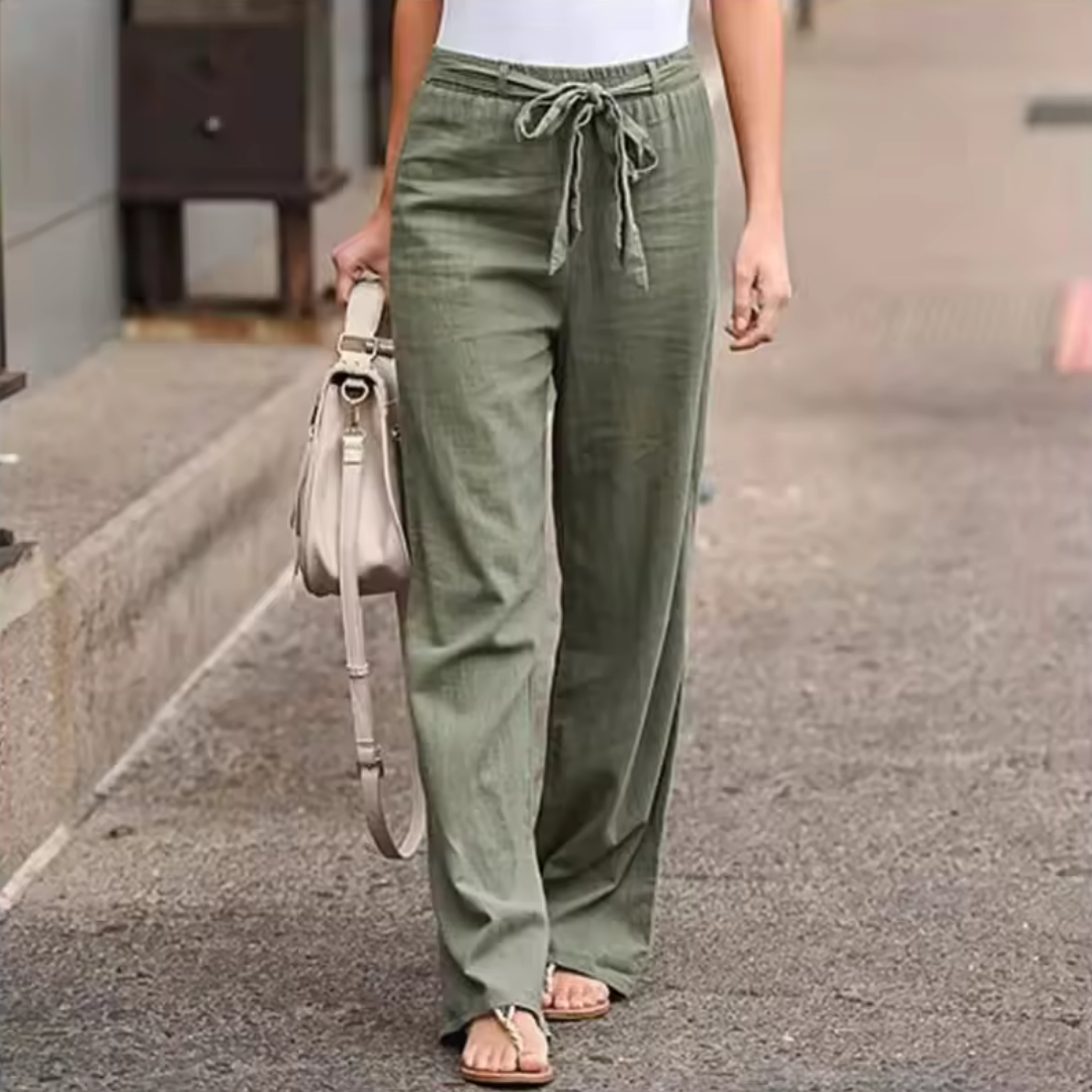 Annabel | Cotton and Linen Pants