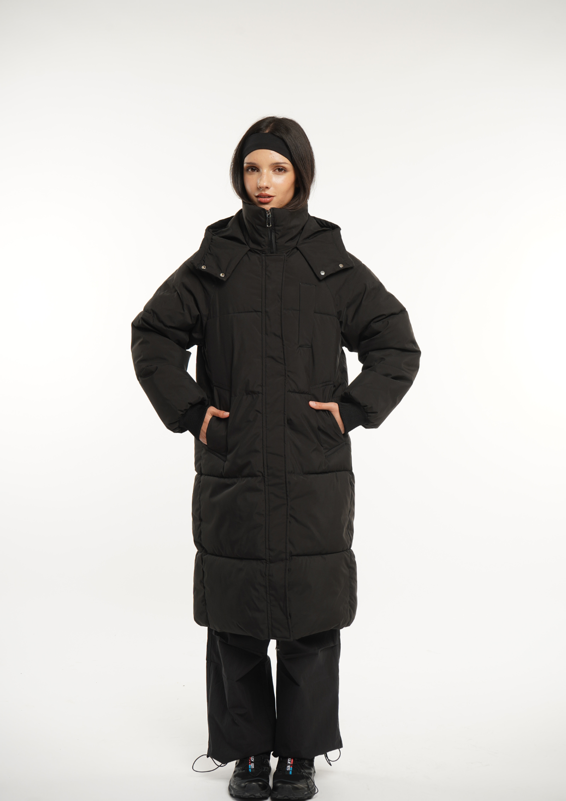LUNA | HOODED LONG PUFFER JACKET