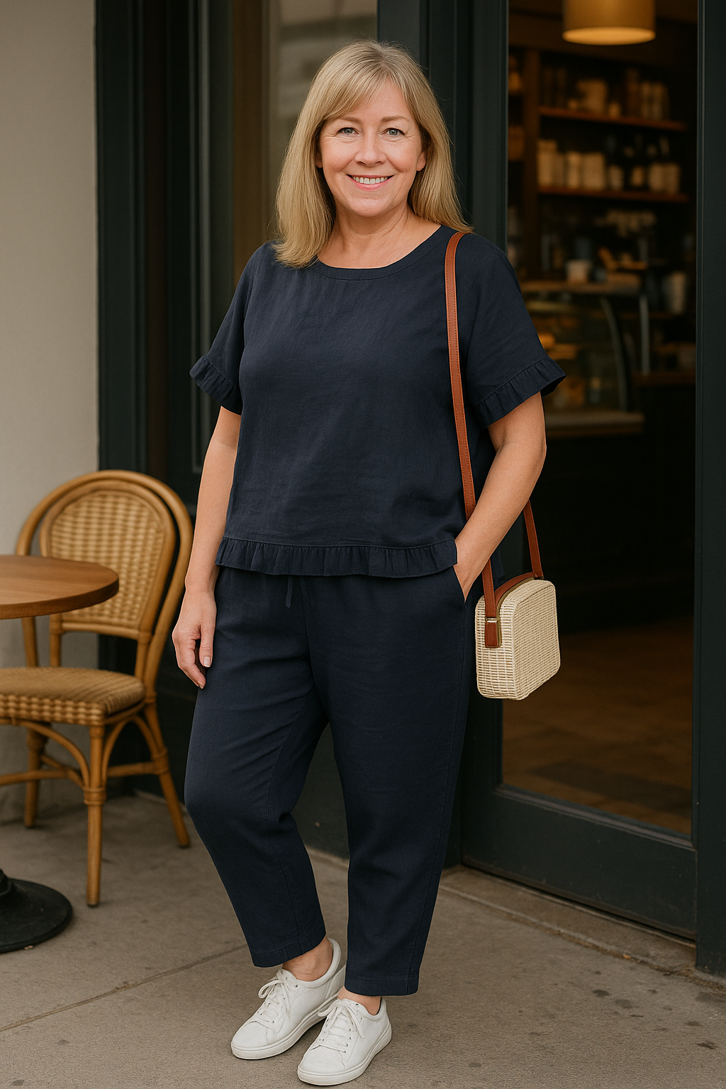 Margaret | Linen-Look 2-Piece Set – Comfort and Class