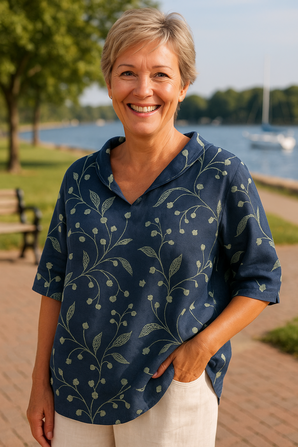 Maristelle | Bloom Blouse – Flattering Fit, Carefree Comfort