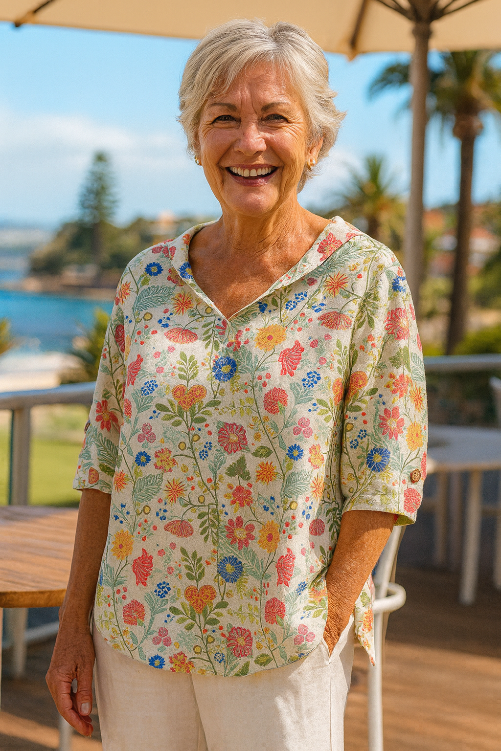 Maristelle | Bloom Blouse – Flattering Fit, Carefree Comfort