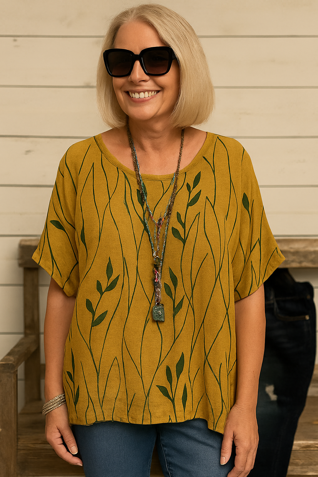 Robyn | LeafEase Blouse – Designed to Breathe, Made to Flatter