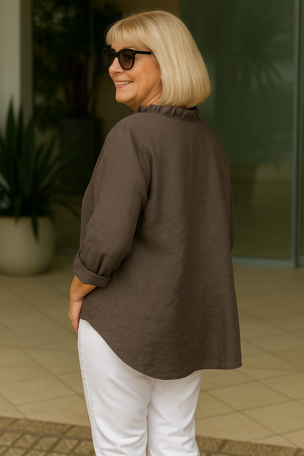 Maribel | Soft Ruffle Blouse -  for Real Comfort