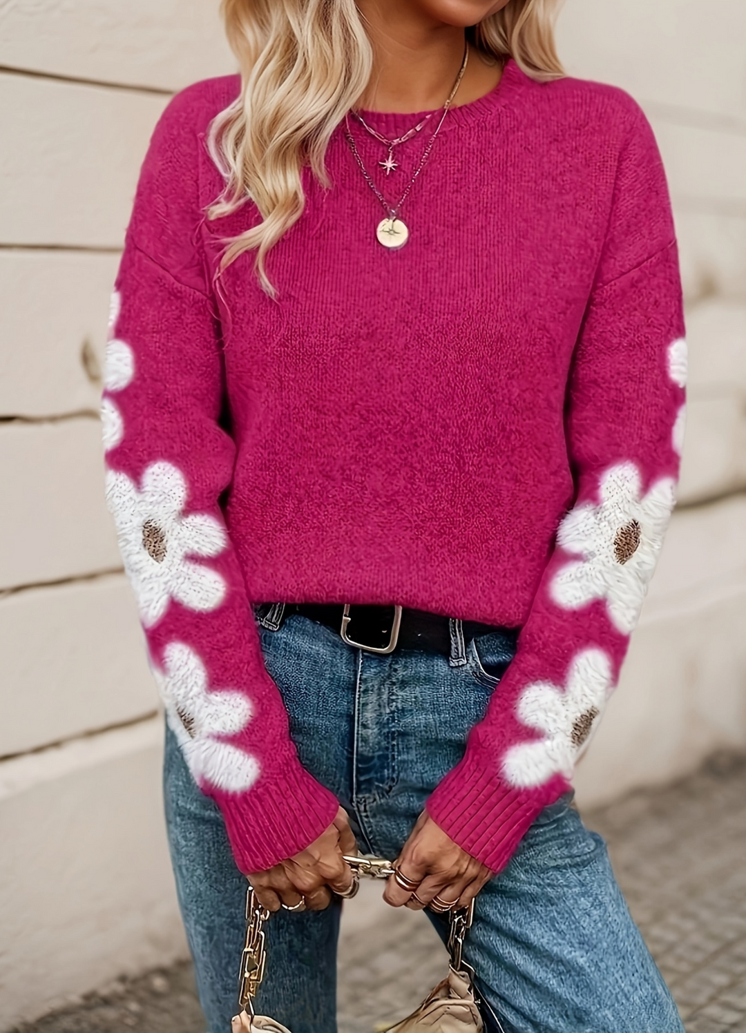 Bailey | Floral Knit Sweater