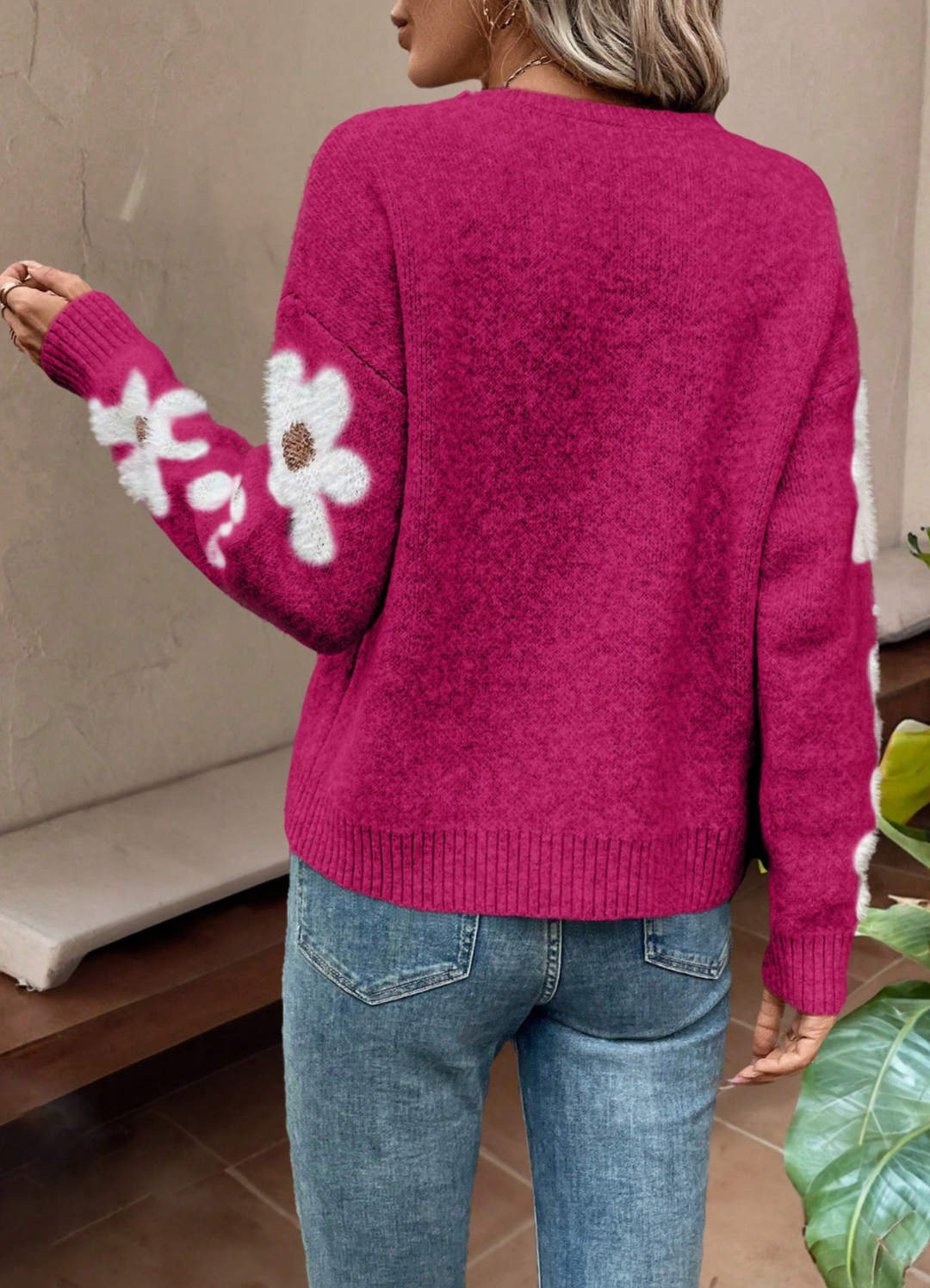 Bailey | Floral Knit Sweater