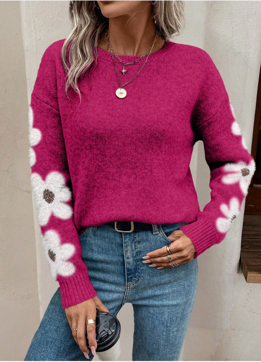Bailey | Floral Knit Sweater