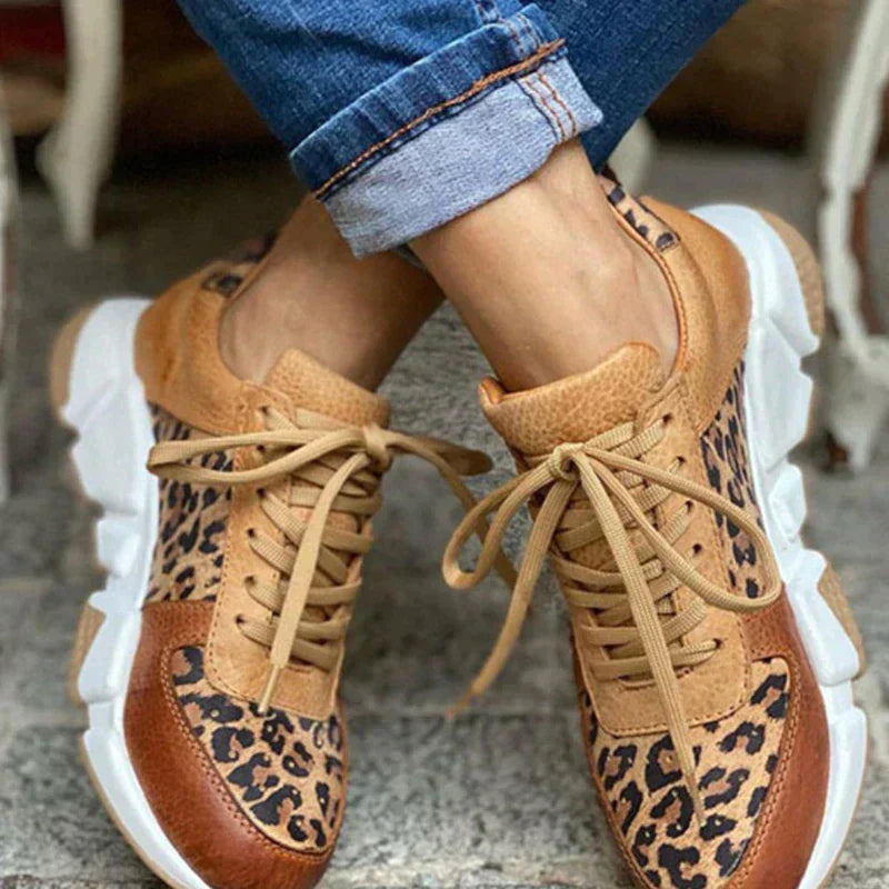 Lesley | Leopard Print Chunky Sneakers