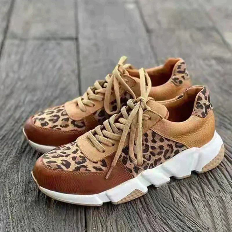 Lesley | Leopard Print Chunky Sneakers