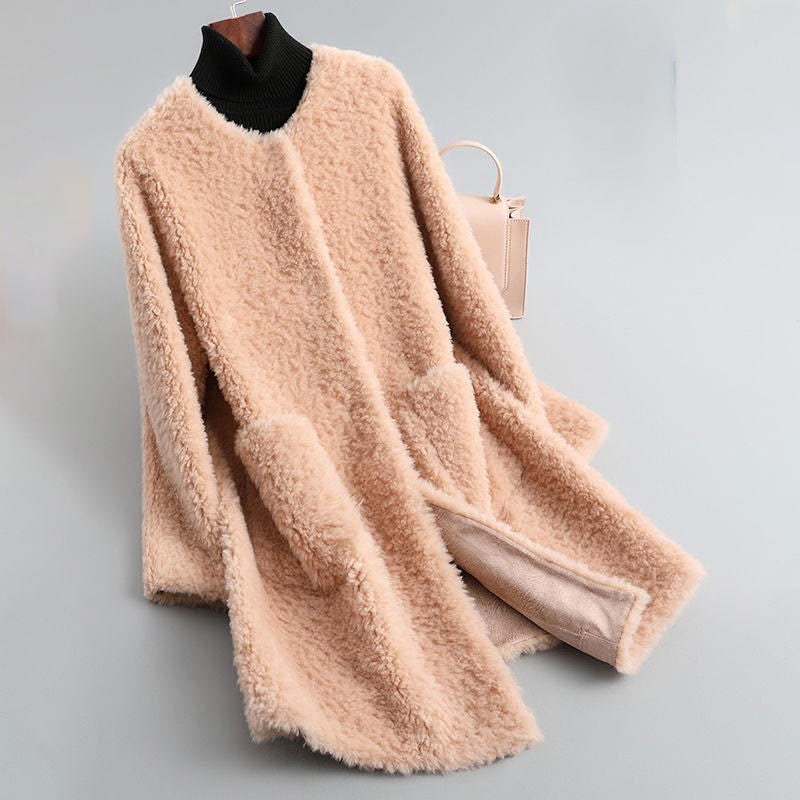 Aurena | Long Plush Teddy Coat