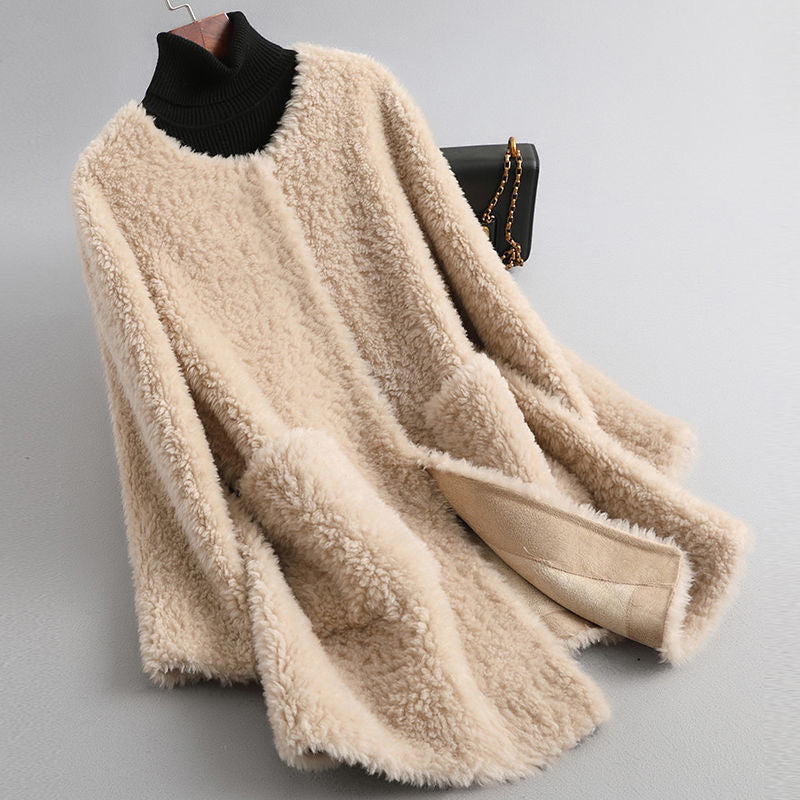 Aurena | Long Plush Teddy Coat
