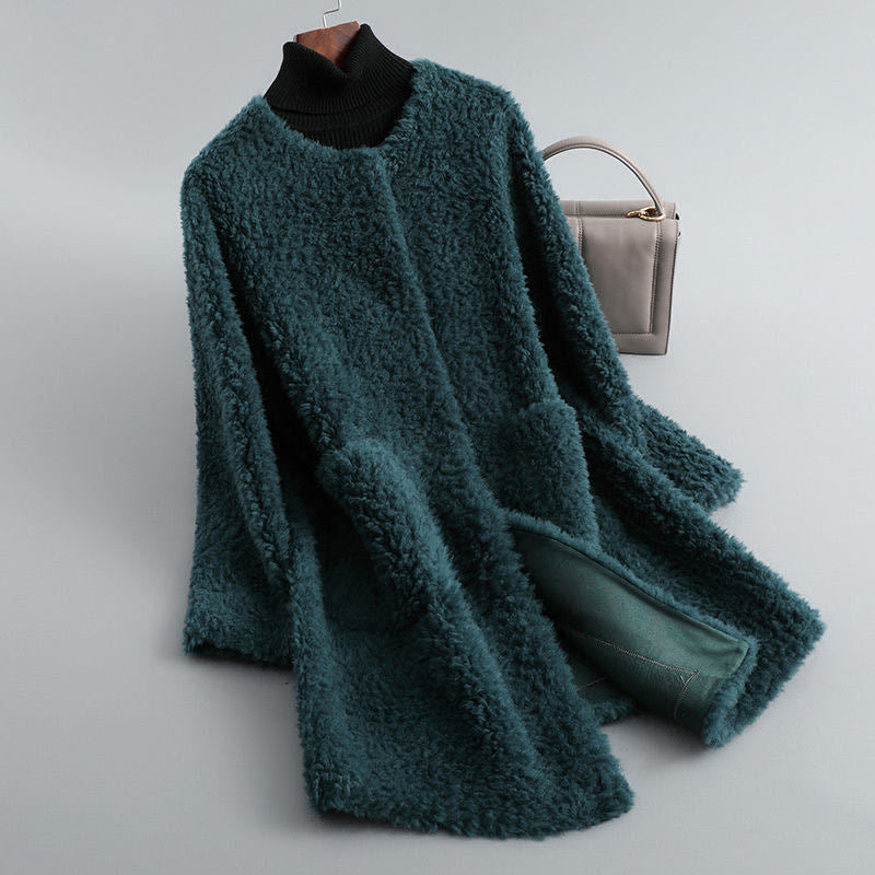 Aurena | Long Plush Teddy Coat
