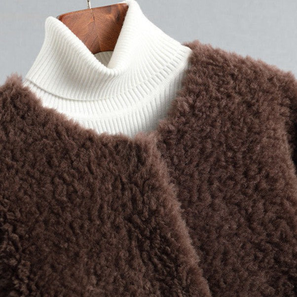 Aurena | Long Plush Teddy Coat