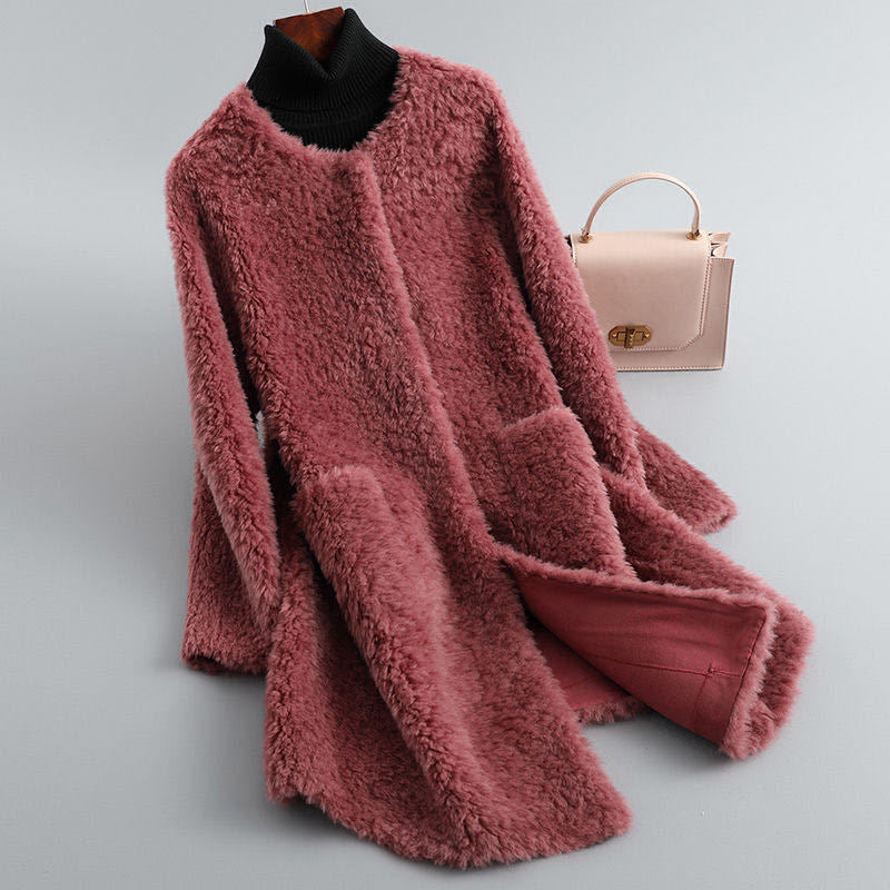 Aurena | Long Plush Teddy Coat