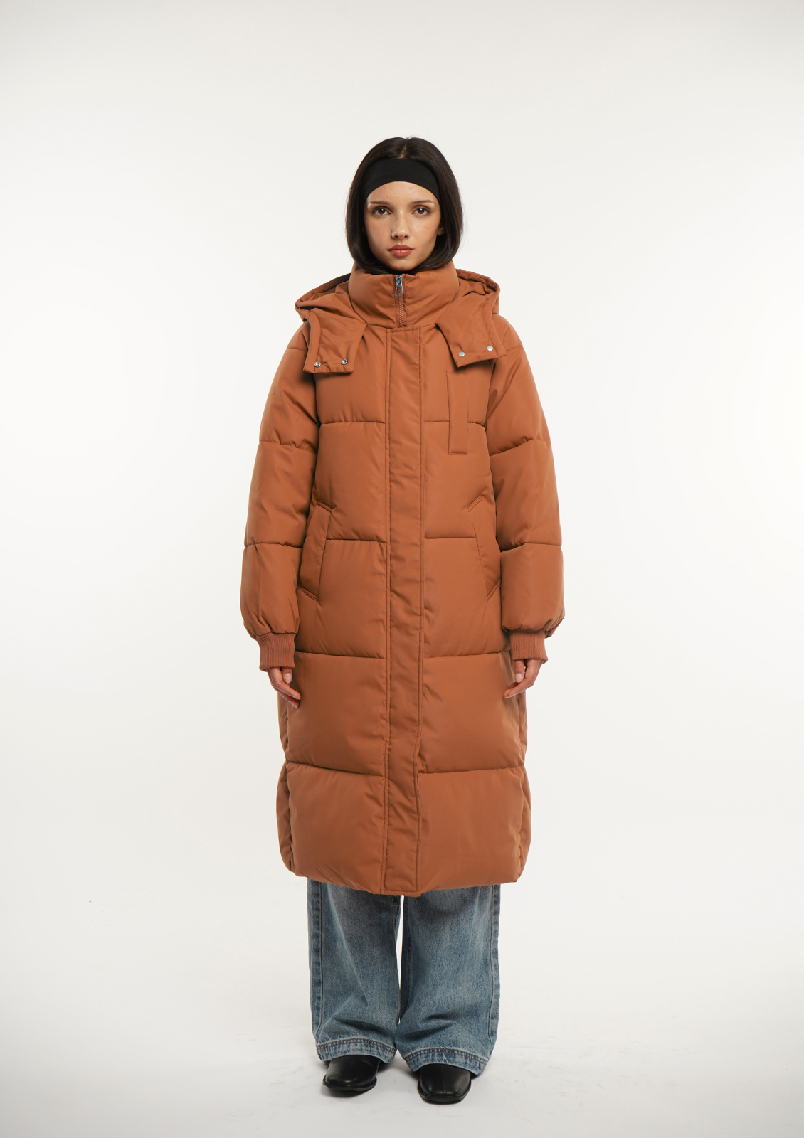 LUNA | HOODED LONG PUFFER JACKET