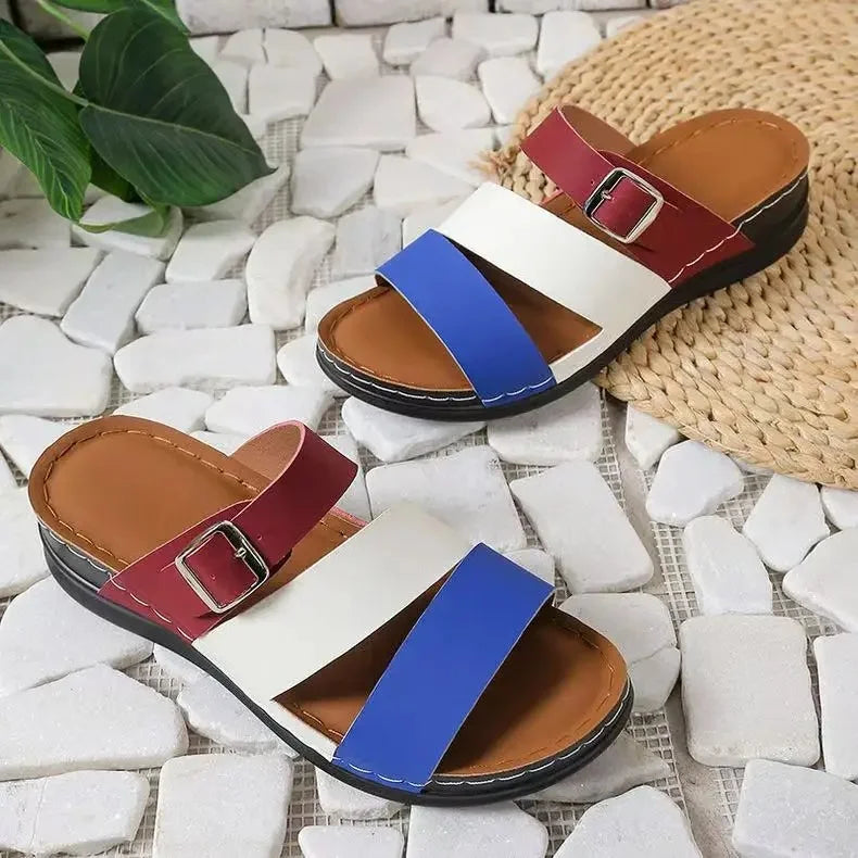 Nari | Orthopedic Rainbow Slide Sandals