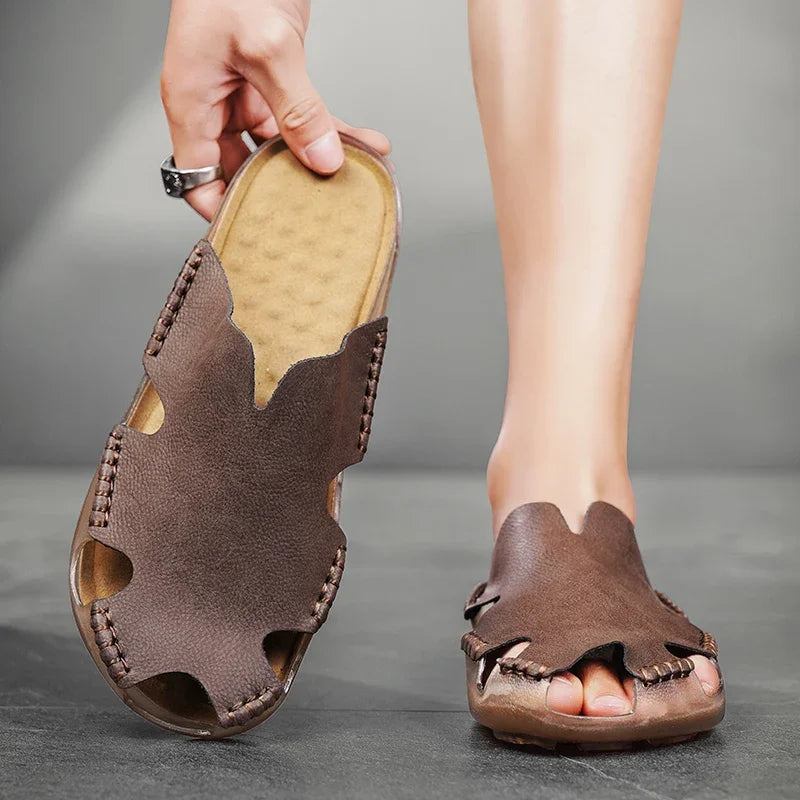 Brock | Orthopedic Leather Sandals
