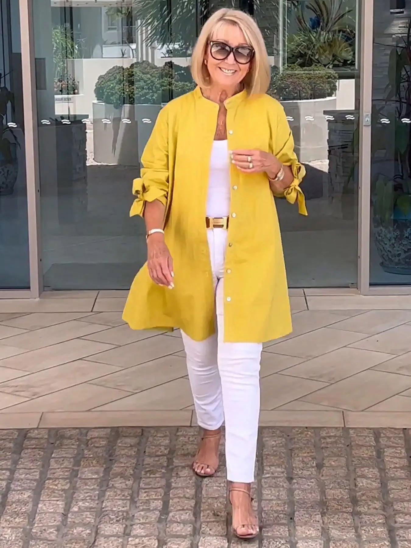 Linda | Drape Blouse – Effortless Elegance for Real Women