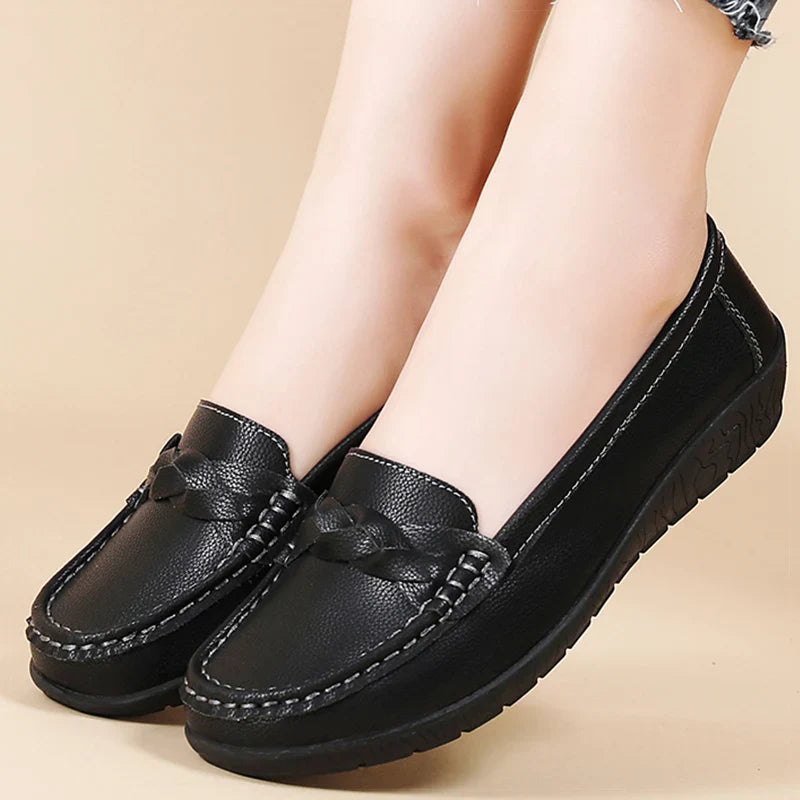 Mavi | Orthopedic Soft Leather Comfort Loafers