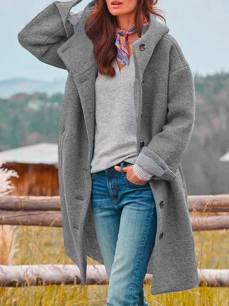Audrey | Cozy Outdoor Buttoned Coat