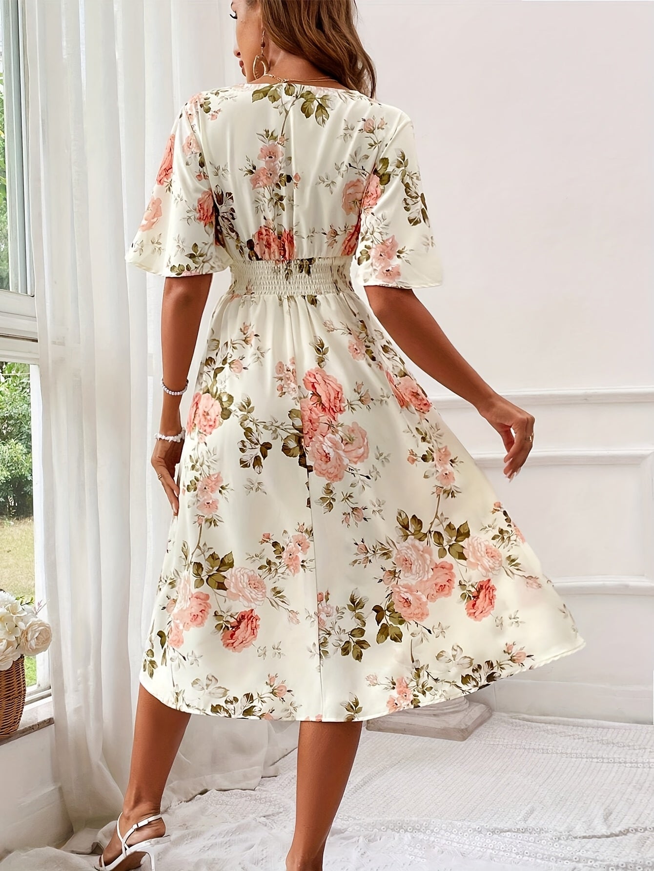 Jessica - Floral Print Maxi Dress