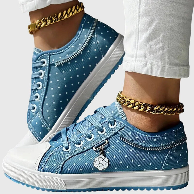 Elena | Floral Mesh Casual Sneakers
