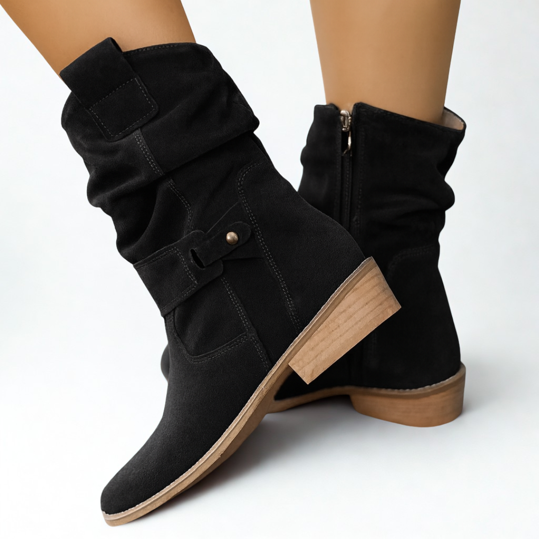 Elyra | Mid-Calf Western Boots