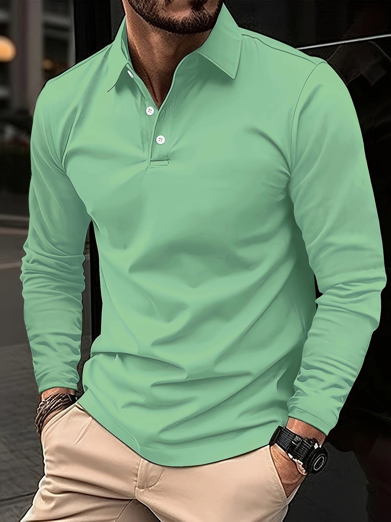 Preston | Long-Sleeved Polo Shirt