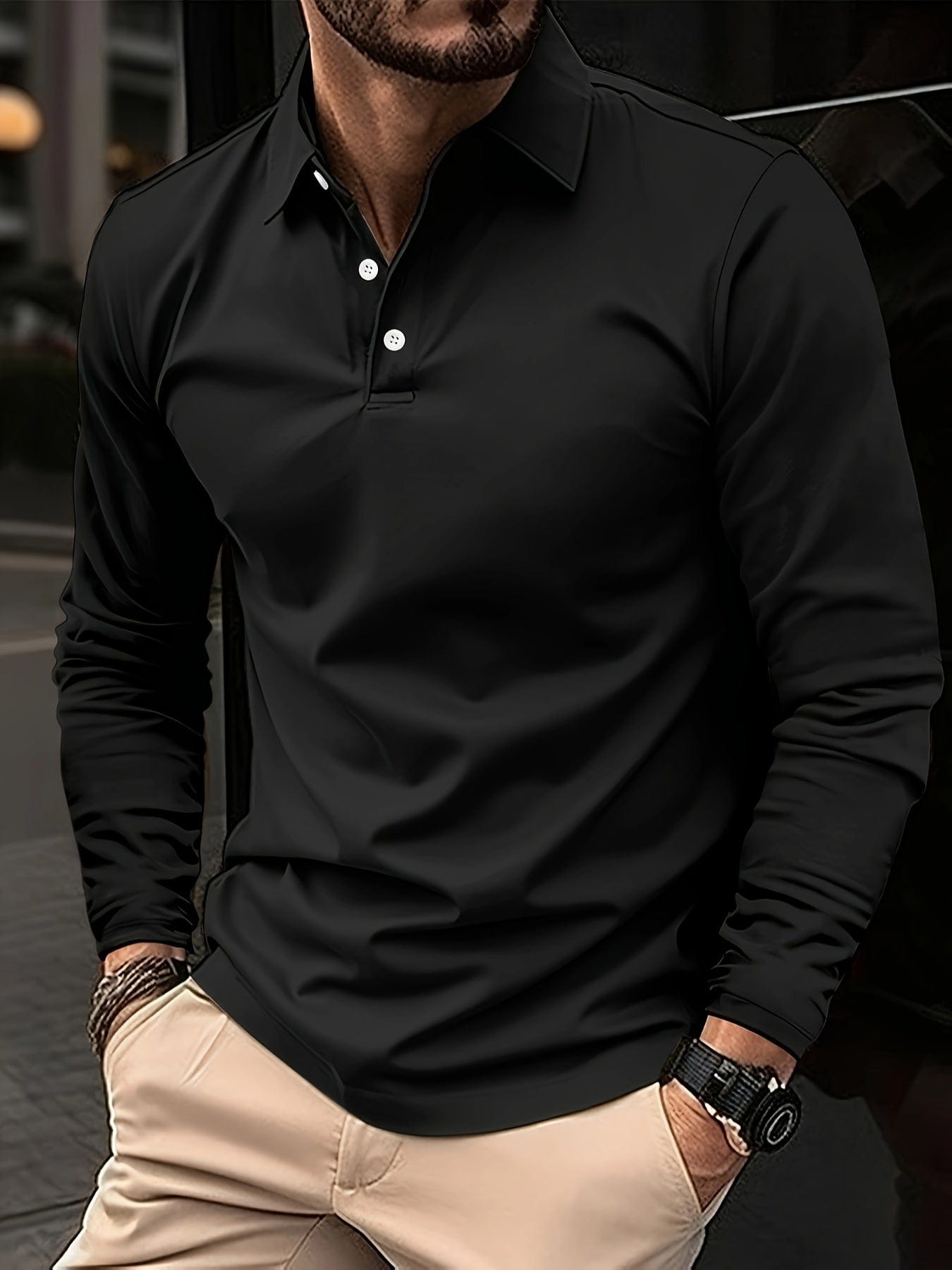 Preston | Long-Sleeved Polo Shirt