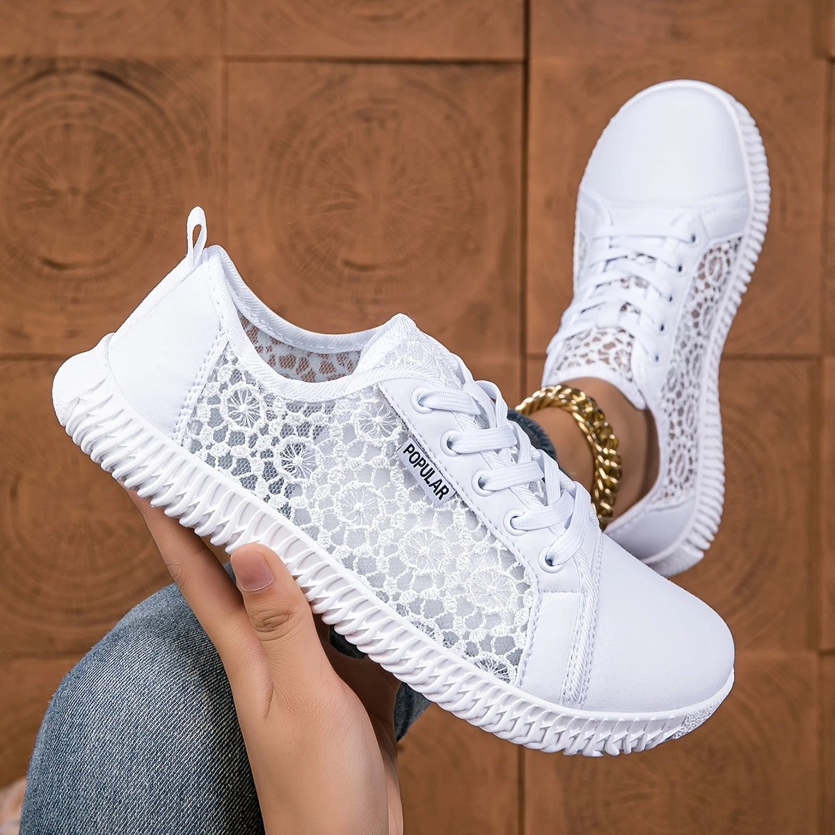 Mireya | Elegant Lightweight Lace-Up Sneakers
