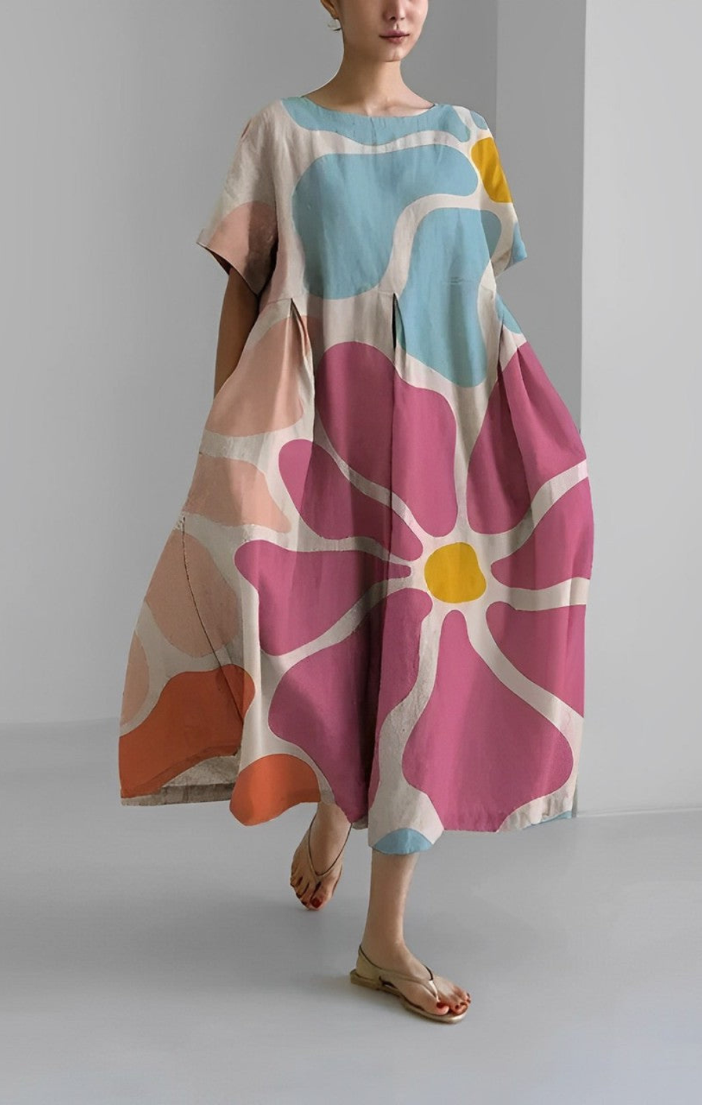 Erica - Retro Loose Maxi Dress