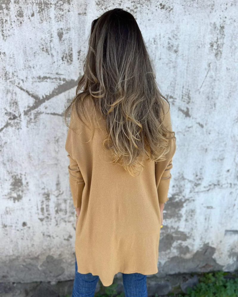 Anya | Elegant V-Neck Long Sleeve Tunic