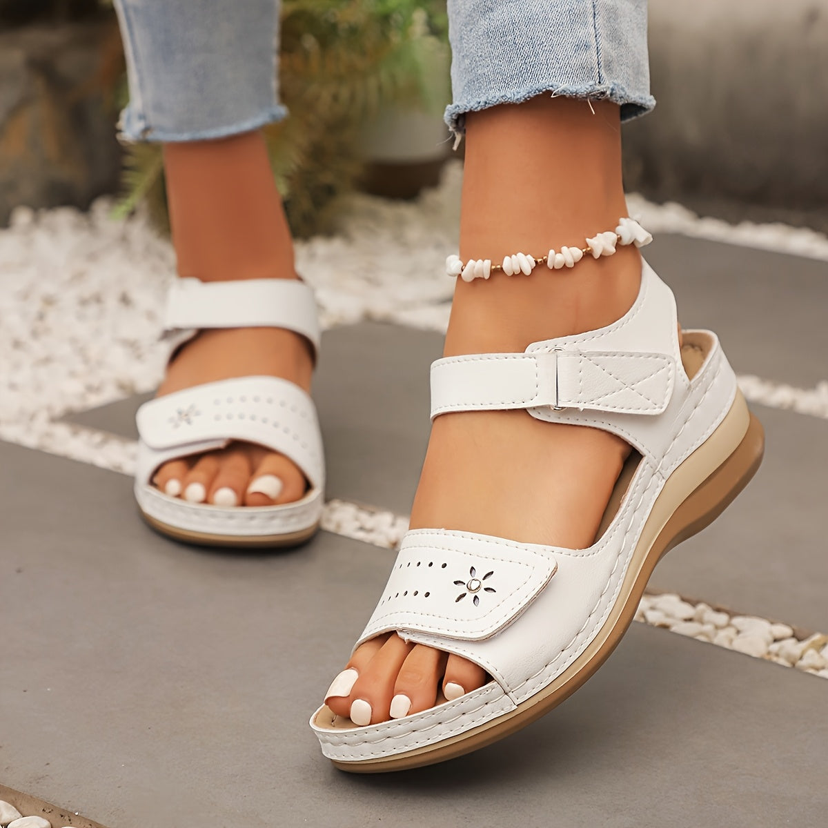 Becky | Orthopedic Floral Pattern Sandals