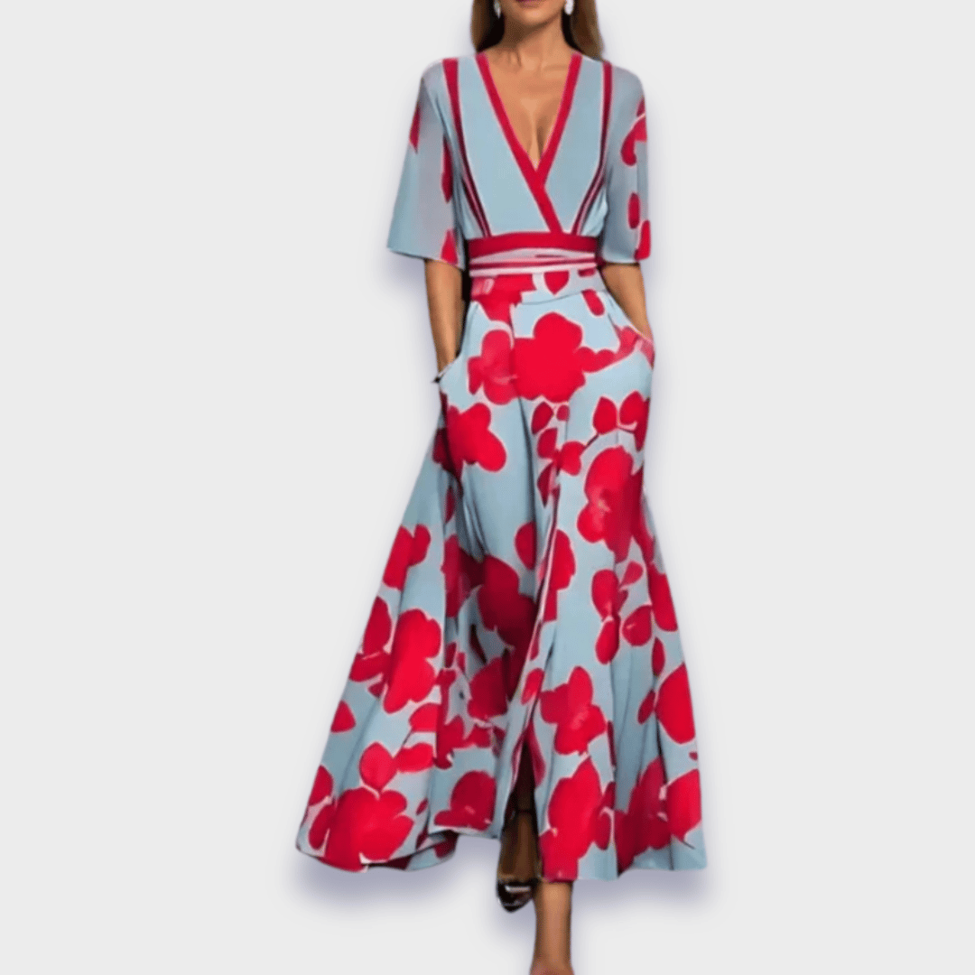 Julia™ | Floral Wrap Maxi Dress