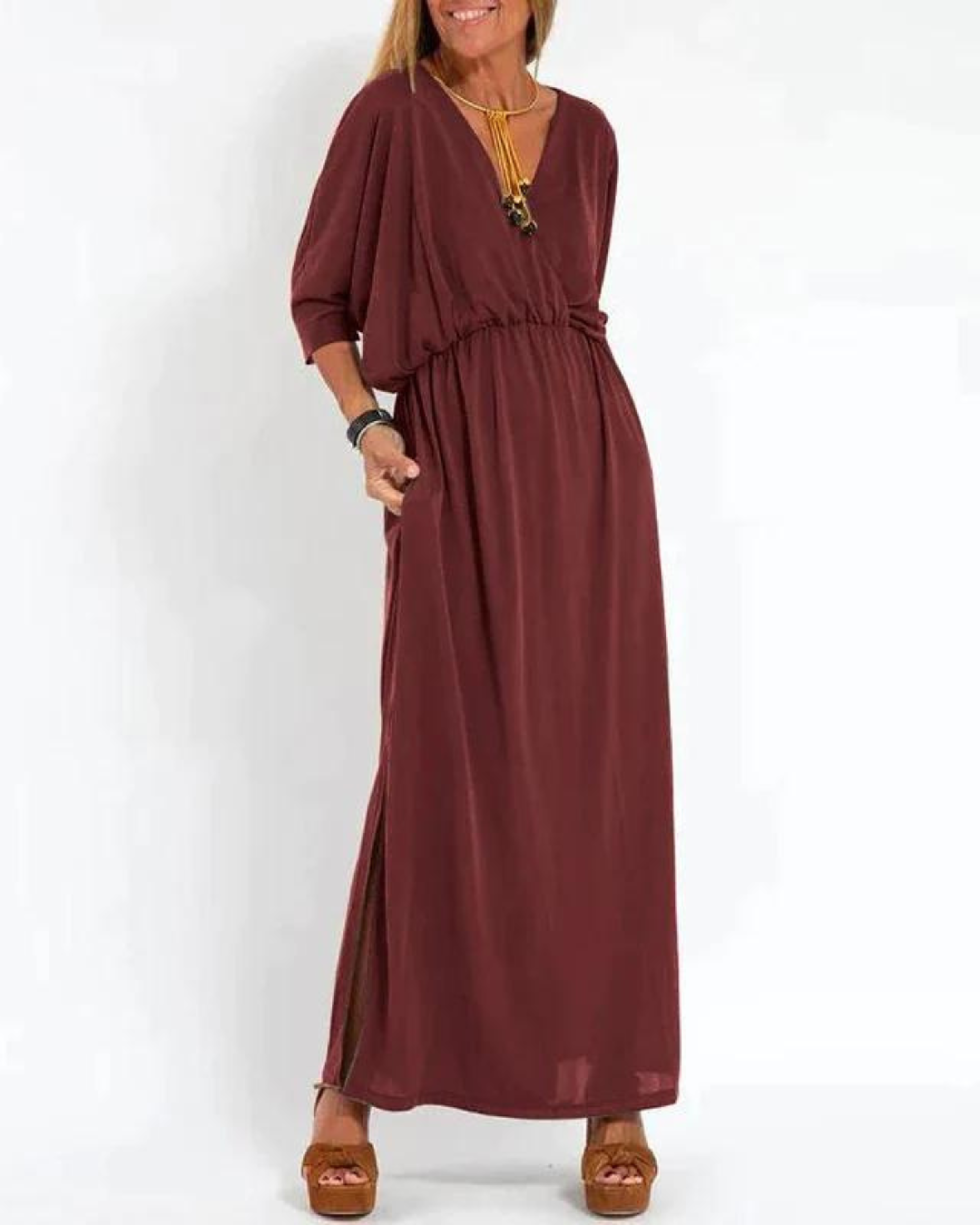 Danielle™ | Dolman Sleeve Maxi Dress