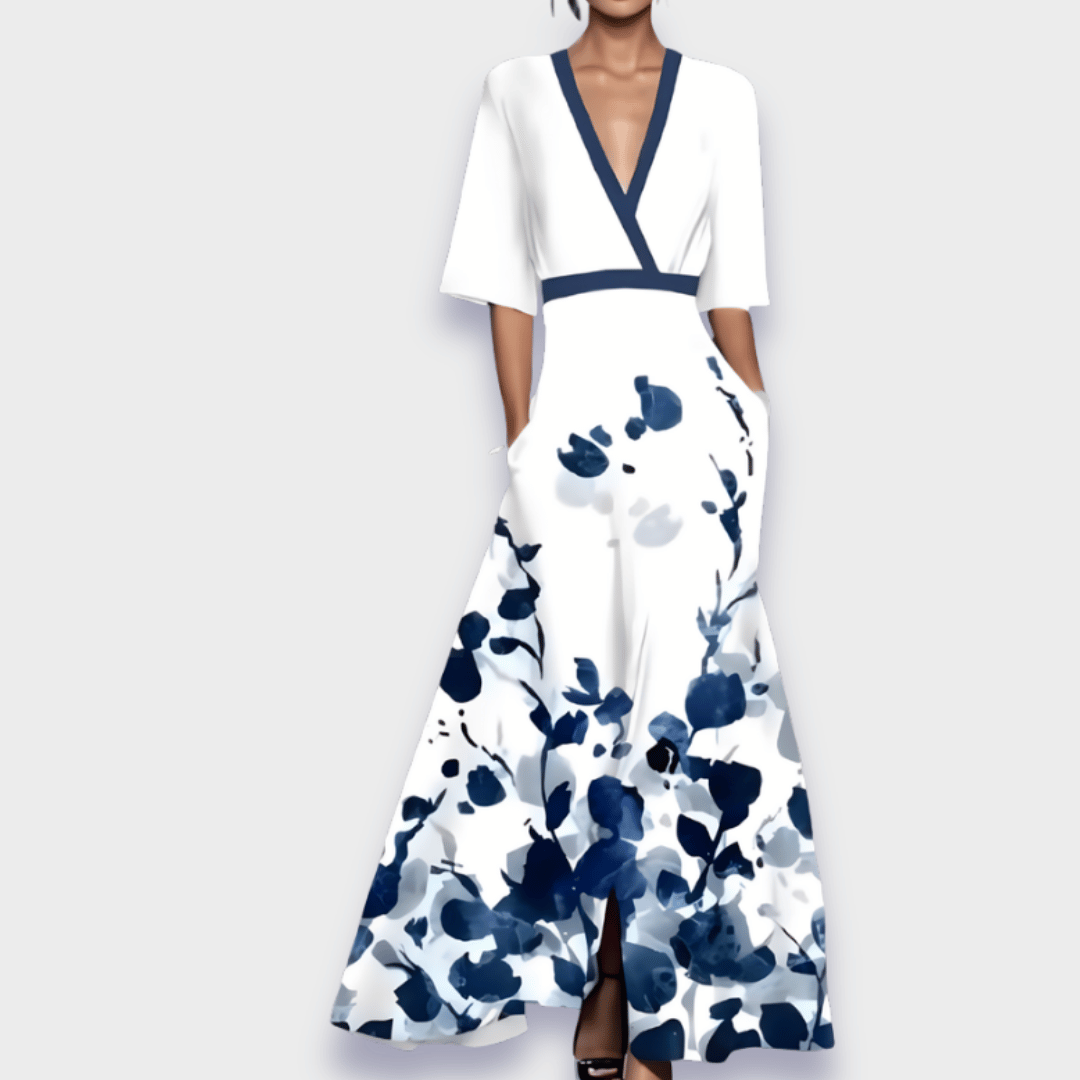 Julia™ | Floral Wrap Maxi Dress