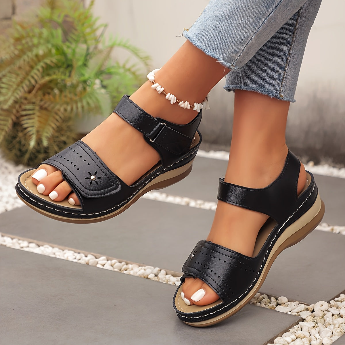 Becky | Orthopedic Floral Pattern Sandals