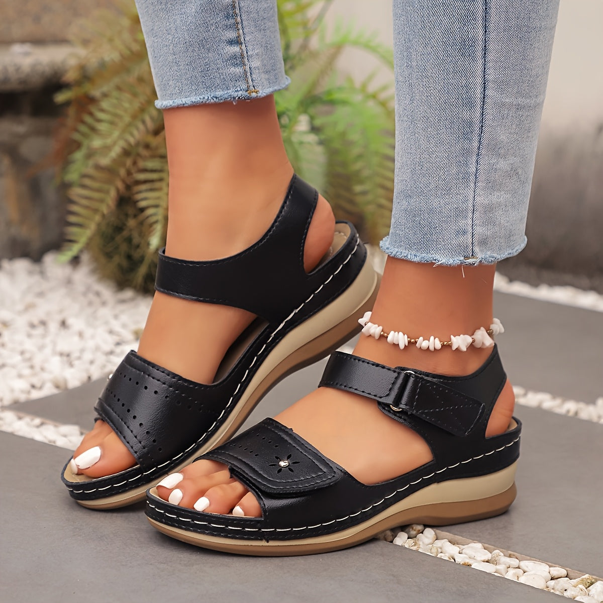 Becky | Orthopedic Floral Pattern Sandals