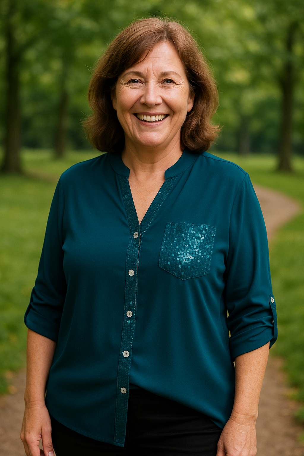 Sofia | Soft Glam Blouse -  Comfort. Confidence. Effortless.