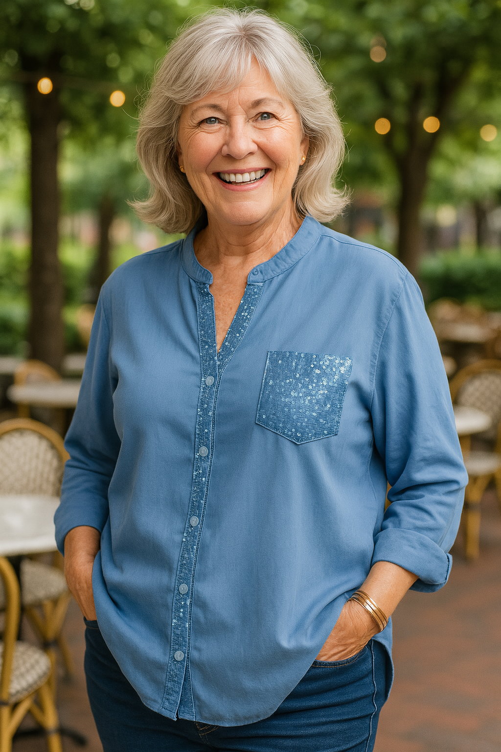 Sofia | Soft Glam Blouse -  Comfort. Confidence. Effortless.