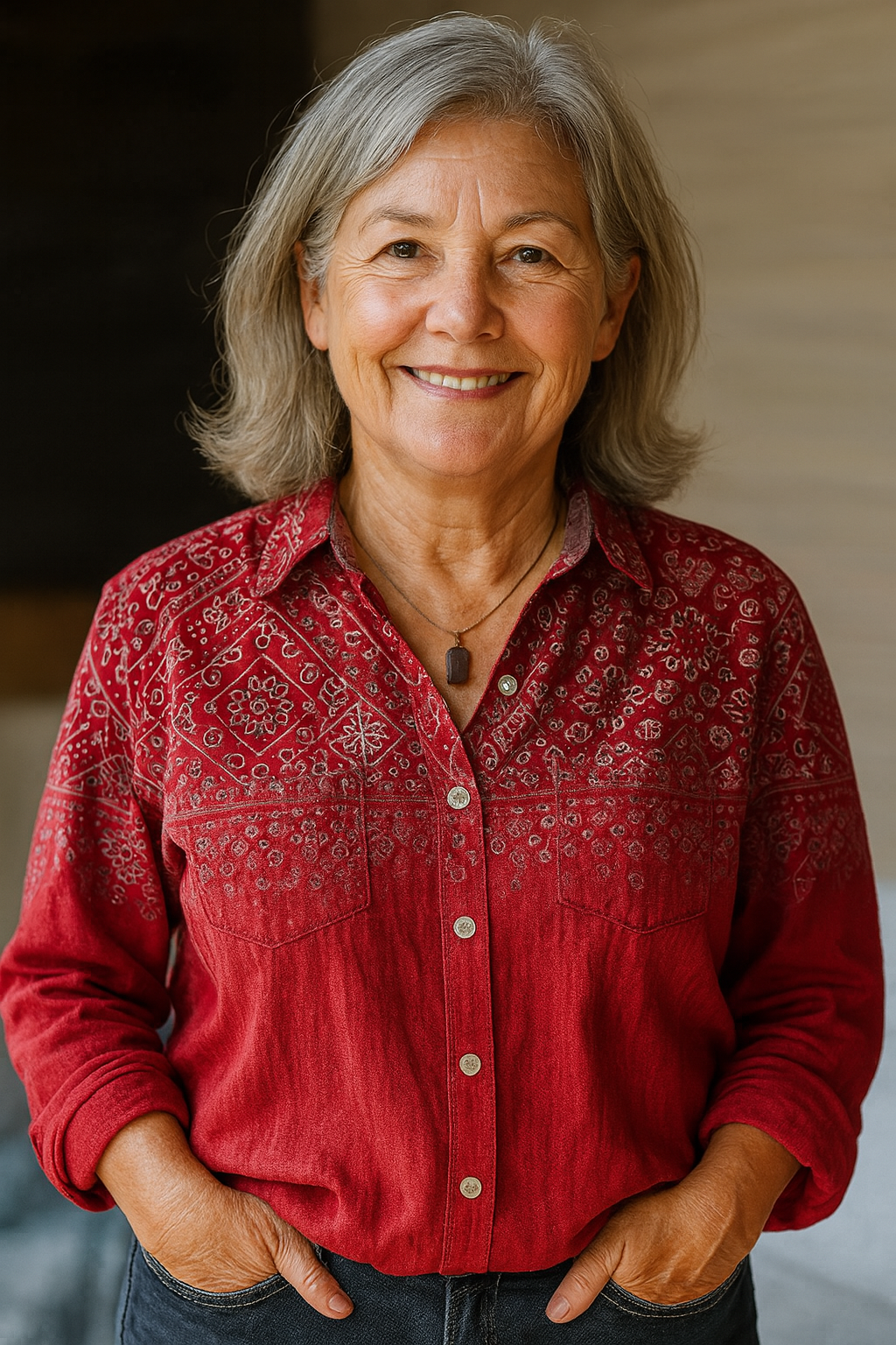 Rivka | Vintage Printed Blouse