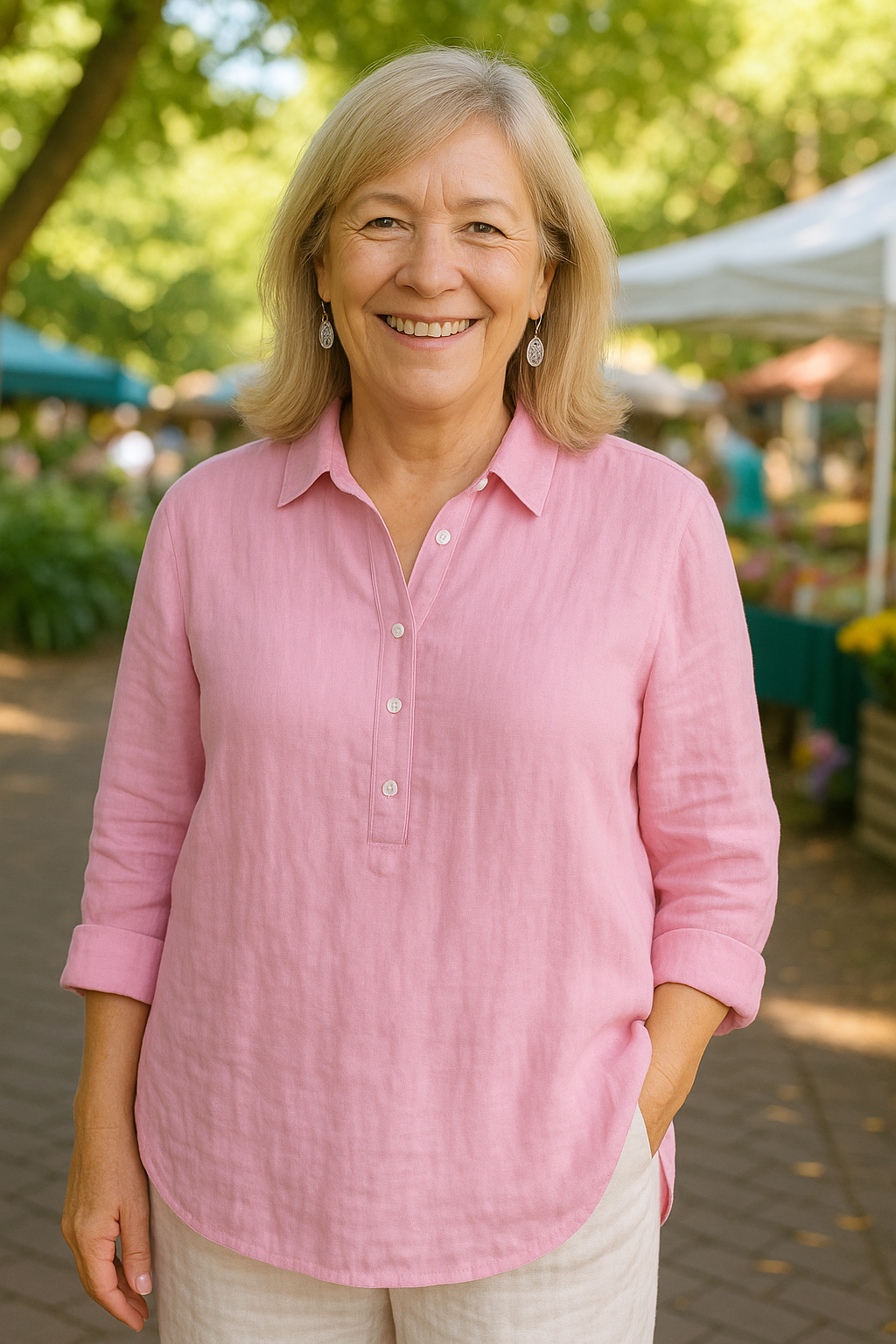 Serena SoftShape Blouse – Flattering comfort that actually breathes