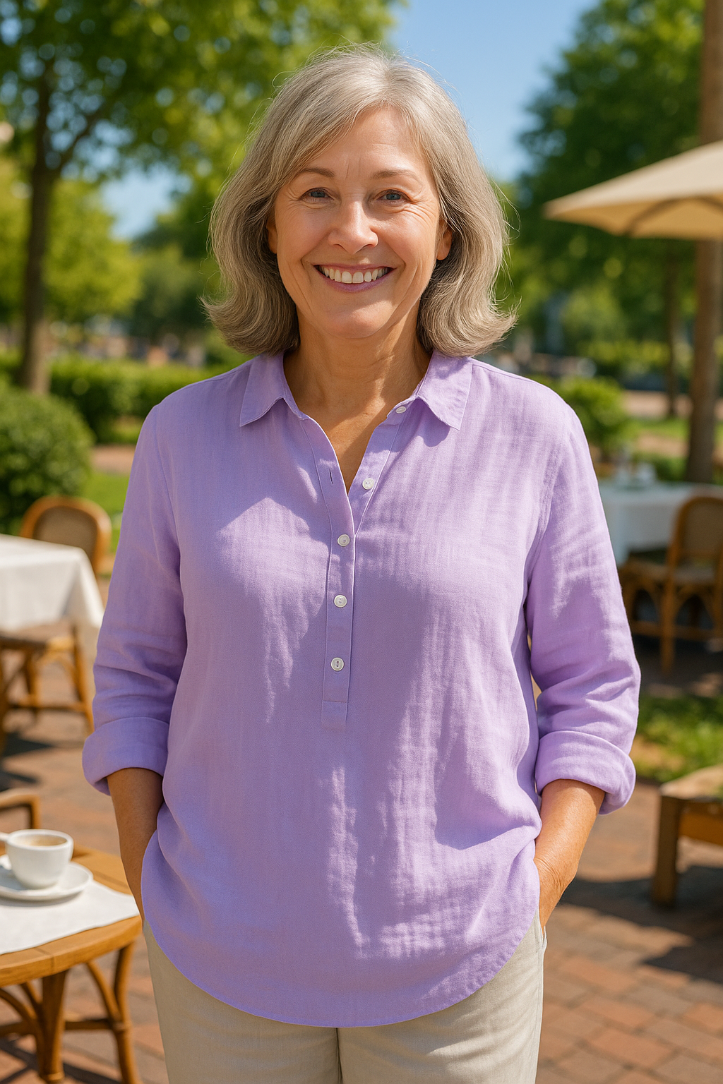 Serena SoftShape Blouse – Flattering comfort that actually breathes